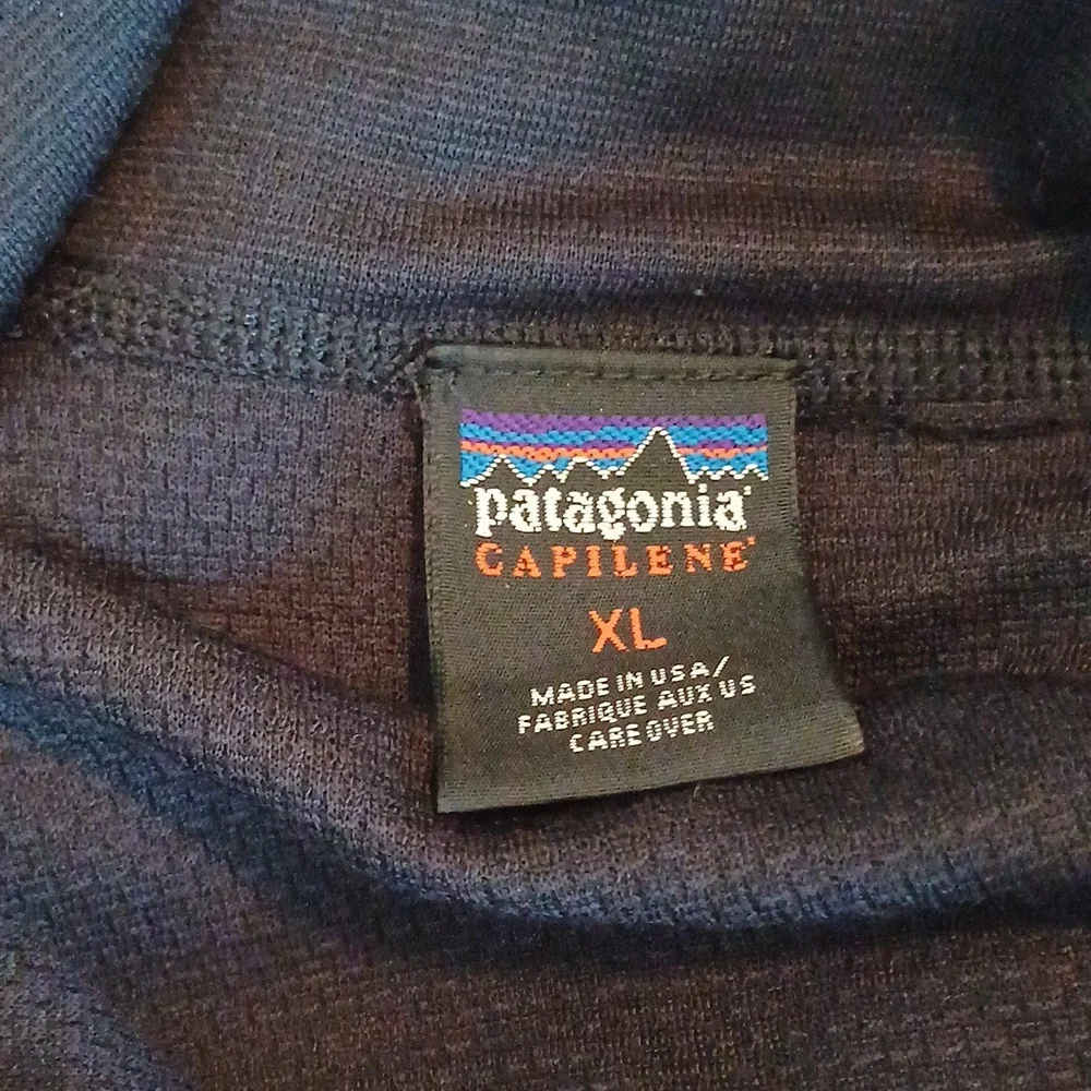 Patagonia Capilene Half Zip Midweight Long Sleeve Shirt Black XL - Picture 11 of 13